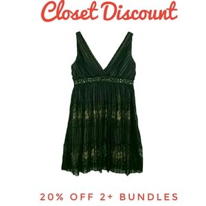 BCBGMAXAZRIA 10 Eve Silk Chiffon Empire Waist B